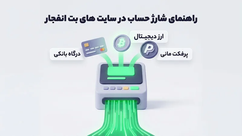 راهنمای شارژ حساب در سایت های بت انفجار